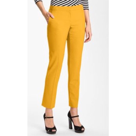 Vince Camuto Pants - Vince Camuto Mustard Yellow Skinny Ankle Pants